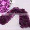 3160# Rex Rabbit Fur Knitted Scarf, Women's Winter Warmer