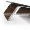 DT-12 wooden office desk stainless steel table base office executive desk                        
                                                Quality Choice
