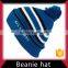 Acrylic muti-color knitted baby beanie hat