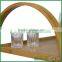 Bamboo Rolling Serving Cart