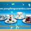 YF27023 Ceramic Tea Cup And Saucer With Golden Rim