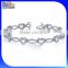 Fashion 925 Sterling Silver Diamond Heart Shaped Tennis Bracelet Heart Bracelet