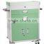 BK09 Medical Crash cart with low square 4 wheels