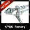 KYOK Chroming wrought iron curtain finials ,double curtain rod set,classic window decorative curtain finials
