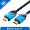 Metallic Shinning HDMI Cable A Male to A Male With Cotton Sleeve for Blue Ray DVD