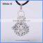 Wholesale Hollow Copper Round Cage Harmony Jingle Bell Chime Charm Pregnancy Belly Necklace Pendant BAC-M018