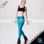 Fashion Candy Color Stretchy Women Leggings with Side Zipper