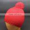 2015 CUSTOM BRAND WOOL KNITTING LADIES WINTER HAT WITH A BALL