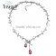China Jewelry Fashion Wholesale Ruby Zirconia Pendant Jewelry Set, Earring And Necklace Wedding Jewellry Set for Bride