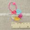 Cute colorful flower hair band fabric pearl beaded hair ring decoration