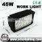 12v 45W high power led work light with magnet base