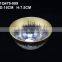 Wholesale clear glass charger plate with gold / silver / rose gold foil edge for wedding , cheap price