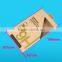 2016 Customized brown kraft paper box for tempered screen protector with silver stamping and plastic hanger
