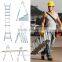 aluminum giant ladder with telescopic steps 4*3 3.6M