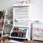 Modern high gloss white shoe cabinet for living room