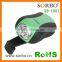 Mini Hand Crank Generator Powered Rechargeable LED Flashlight