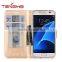 Premium PU leather wallet case phone cover for Samsung Galaxy S7 gold