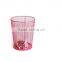 metal mesh colore round school waste paper basket