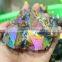 Colorful Electroplating Aura Quartz Crystal Cluster