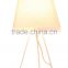 Classic Modern fabric lampshade home decoration fancy portable triangle metal base table lamp