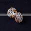 Hollow Flower Wedding Ring Luxury Women's Zircon Ring