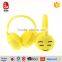 2016 new design hot sale plush emoji safety earmuff wholesale