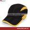 100% polyester piping brim plain baseball cap microfiber waterproof baseball cap with plastic ring at back