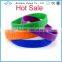Hot sell silicone bracelets promotion gifts silicone wristbands