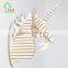 Wooden Unicorn Trophy Animal Head 3D Wooden Wall Panels Decoration Art