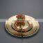 10.2"Plastic Rould Dinner Plate ,PS Disposable Gold Wedding Plates