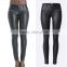 2016 Autumn Fashion Women Metal Zippers Quilted Pencil Skinny Pant Jeans Ladies Low Waist Black Sexy Tight Lady Pants