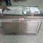 Round pan fried ice cream making machine with 6 pre-cooling topping tanks