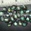 New arrival Labradorite Green Flashy Irregular shape Rose cut gemstone