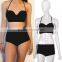 Women's Vintage High Waisted Bikini Set Neon Color Swimwear Swimsuit 6 - 16
