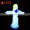 customized LED 3D Acylic motif light christmas hanging round ball sculptures lights