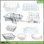 SSW-CM-211 Stainless Steel Basket Metal Wire Basket Iron Basket for Fridge / Freezer / Refrigerator Wholesale China