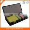 Promotional gift Hard-holder with color index,PU Holder Combined Sticky Note pads