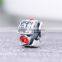 X099 Natural Crystal Stone Charms,925 Silver Wholesale Charms China For Diy