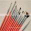 DANIWER 15PCS Best Cheap Nail Art Brush Set