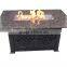Rectangle Granite Outdoor Gas Fire Pit Table