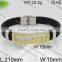 Wholesale new gold black leather mens bracelet models