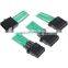 4 Pin IDE To 3x LP4 Extension 60cm - Sleeved Cable Green / Black