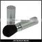 Aluminium Long Handle RRetractable Blush Brush With Silver Handle Hlack Synthetic Hair