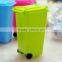 Pulley Environmental Clean Car Styling Colored Plastic Mini Desktop Trash Can