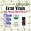 Pure Natural Extra Virgin Olive Oil.Organic Olive Oil with FDA Certification. 1L metallic Tin