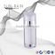 New design crystal clear special thick double wall square lotion bottle