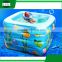 colorful large baby inflatable square swimming pool