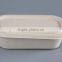 Biodegradable 1000ml sugarcane food container with separate lid