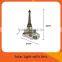 decoartive Outdoor solar powered sculpture polyresin eiffel tower shaped garden LED lights