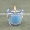 Strip glass candle holder octopus candle holder rotary colored glass candle holder